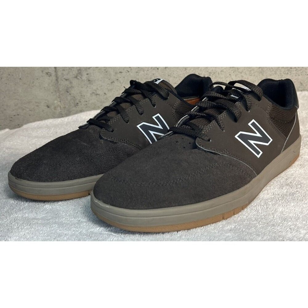 Mens New Balance Numeric 245 Skateboarding Shoe Brown Suede NM425DFB Size 13